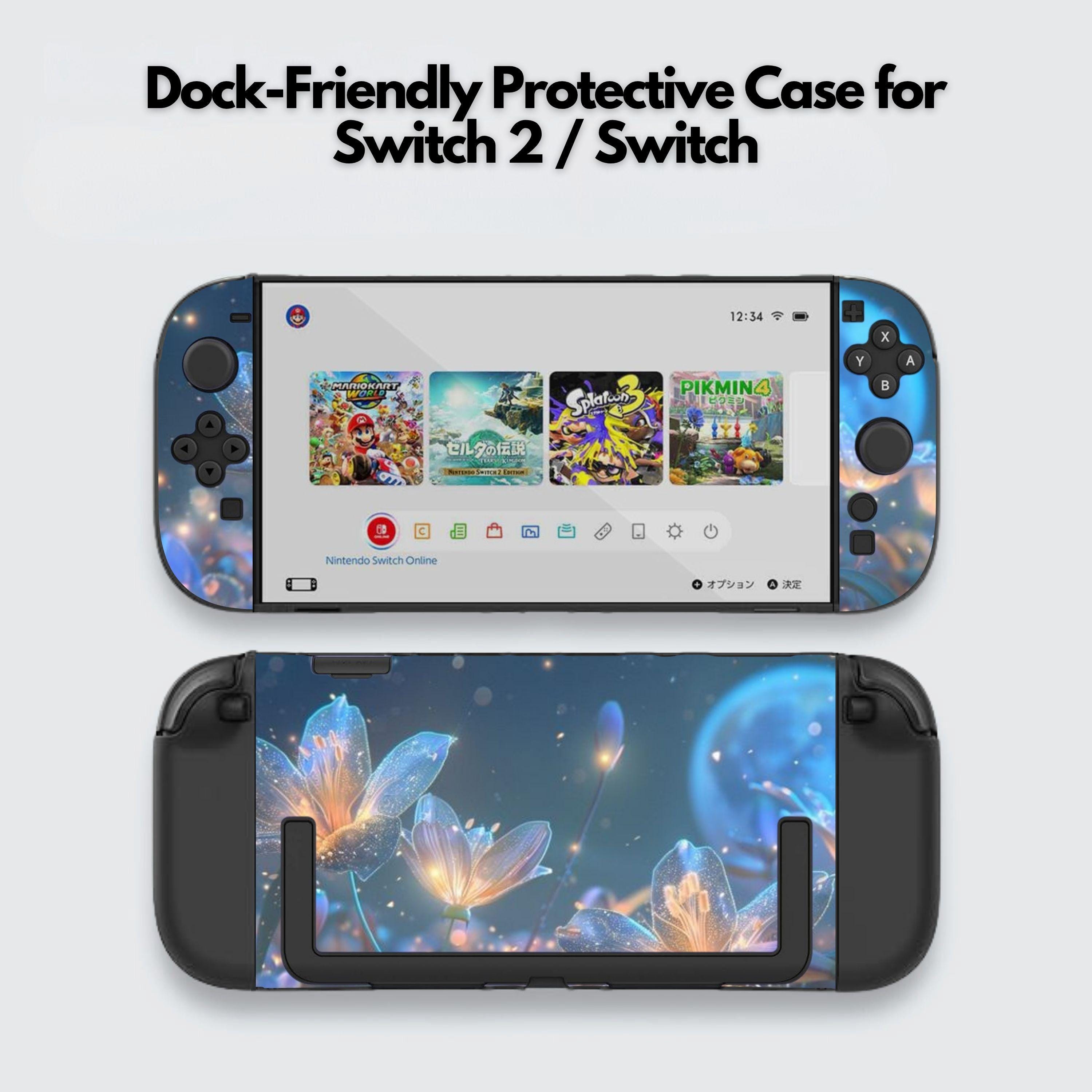 Nintendo Switch 2 7.9インチ用 キュートなクリスタルフローラル 