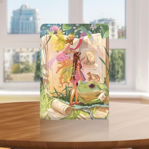 Cute Fairytale Forest Kindle Case with Hand Strap for Kindle 6 6.8 7 inch, Paperwhite 12 11, Kindle Colorsoft/Scribe/Oasis, Kindle 11 10 Gen