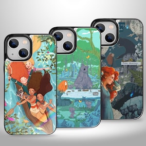 Brave Girl Aesthetic Wallet-telefoonhoesje met kaarthouder voor iPhone 16 15 14 13 Pro Max Plus, Samsung Galaxy S25 S24 S23 Ultra Plus