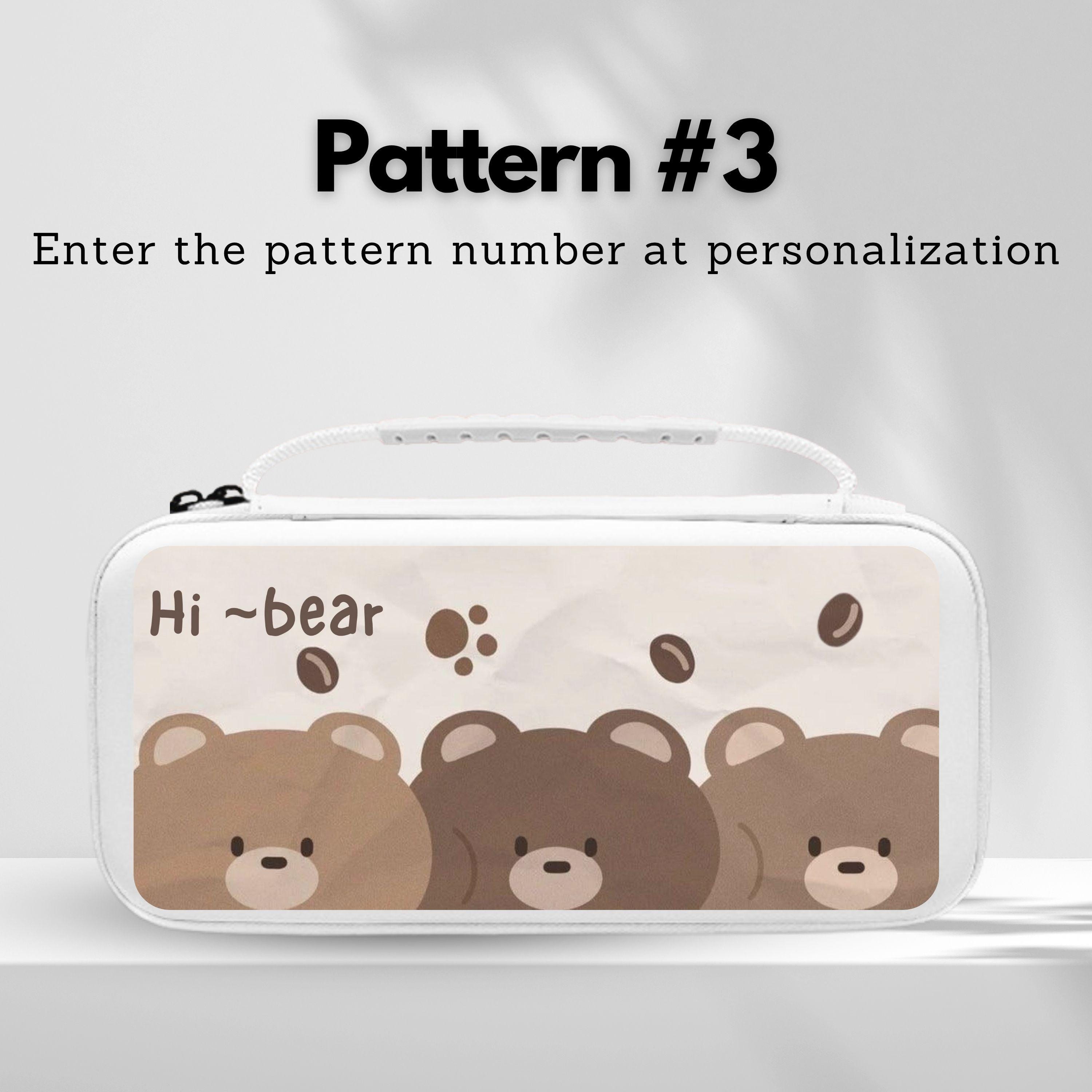 Cute Teddy Bear Carry Switch Case for Nintendo Switch 2/switch