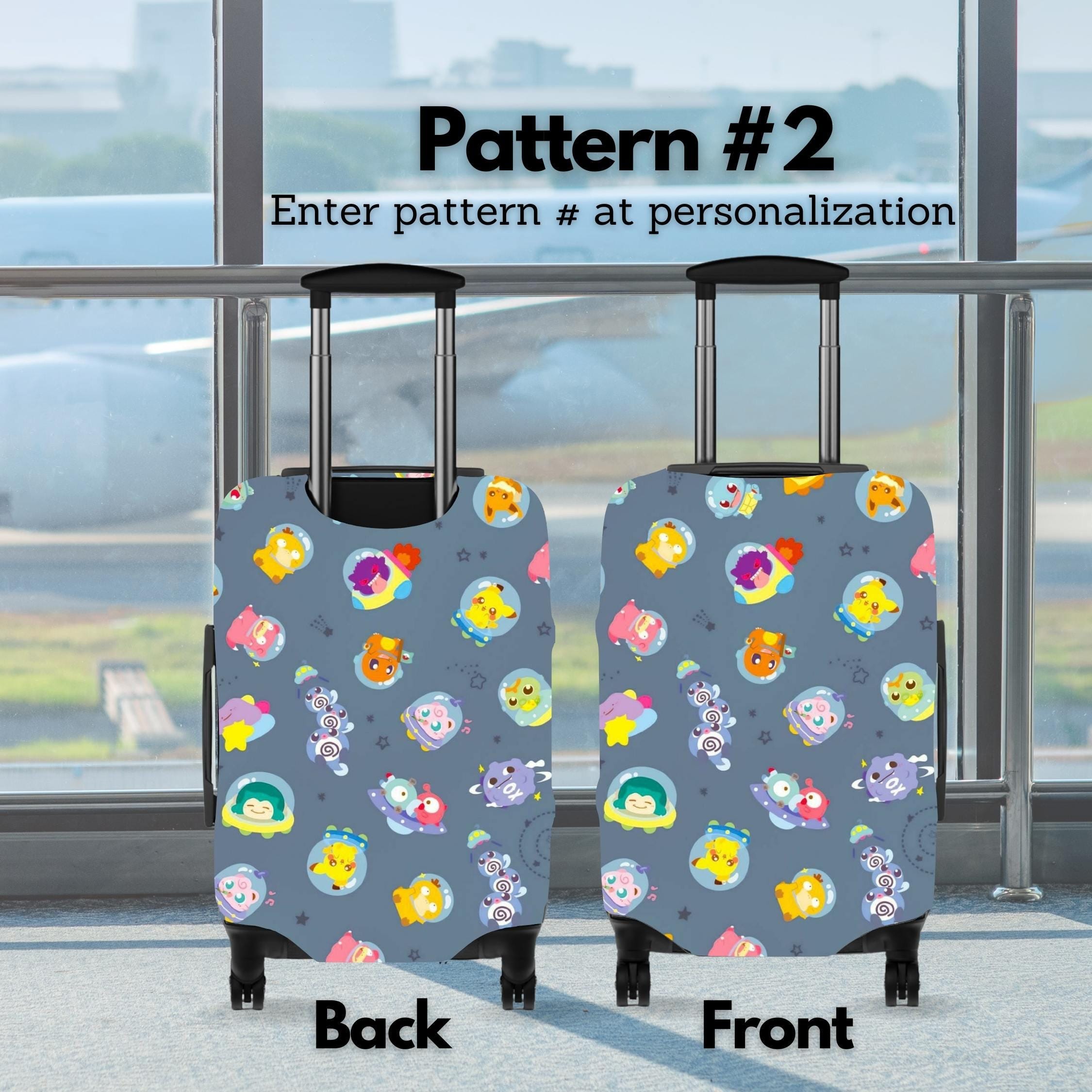 Fun Suitcase Pattern Funny Monster Pattern Fanart Luggage Cover, Travel Suitcase Protector ...