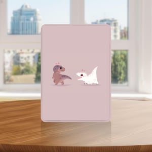 Cartoon Dinosaur Kindle Case with Hand Strap for Kindle 6 6.8 7 inch, Paperwhite 12 11, Kindle Colorsoft/Scribe/Oasis, Kindle 11 10 Gen