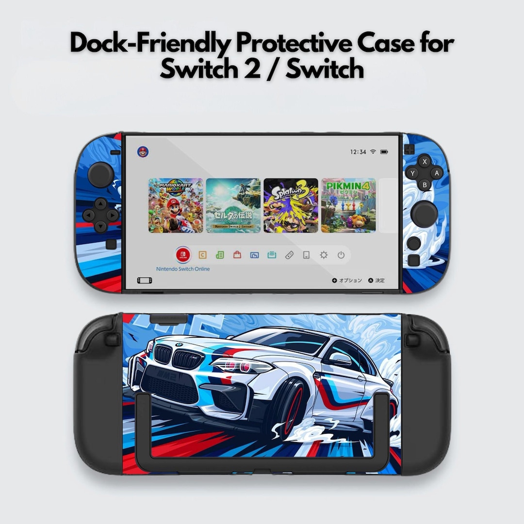 Cute Racing Car Switch Case for Nintendo Switch 2 7.9