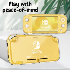 Clear Case compatibility with Switch Lite, Hard Transparent Full Protection Cover, NS Switch Lite DIY Accessories