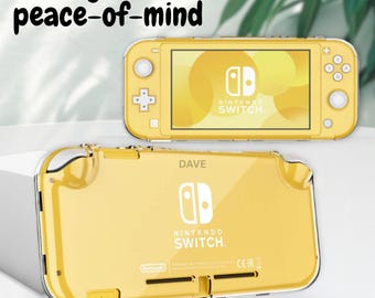 Custodia trasparente compatibile con Switch Lite, custodia rigida trasparente con protezione completa, accessori fai da te per NS Switch Lite