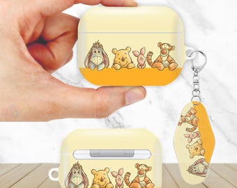 Niedliche Cartoon Fanart Aesthetic AirPods Hülle für AirPods Pro 3 2 1, AirPod 4 3, AirPod 2 1 Gen, ästhetic Cover mit Schlüsselanhänger, Schlüsselring