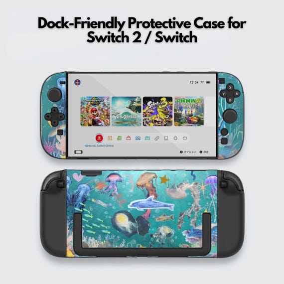 Cute Marine Animal Switch Case for Nintendo Switch 2 7.9