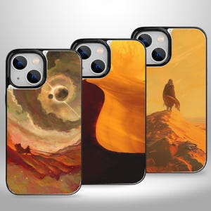 Dune Fanart Aesthetic Wallet-telefoonhoesje met kaarthouder voor iPhone 16 15 14 13 Pro Max Plus, Samsung Galaxy S25 S24 S23 Ultra Plus