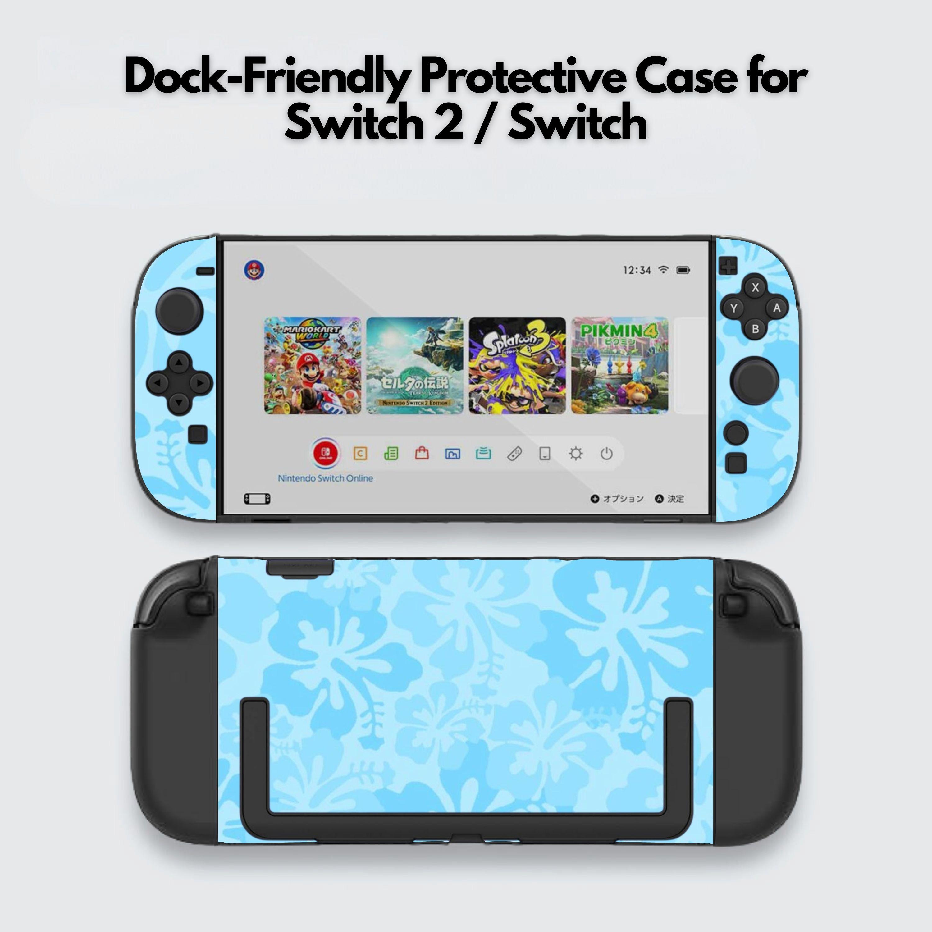 かわいいトロピカルフラワーデザインのNintendo Switch 2（7.9インチ