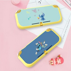Custodia morbida per Nintendo Switch Lite con motivo a cartoni animati, modello Fanart, con accessori, pellicola protettiva per lo schermo, custodia da viaggio con impugnatura