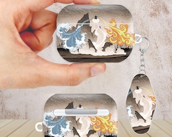 Anime Theme Fanart AirPods Case for AirPods Pro 3 2 1, AirPod 5 4 3 2 1, Protective Cover with Keychain