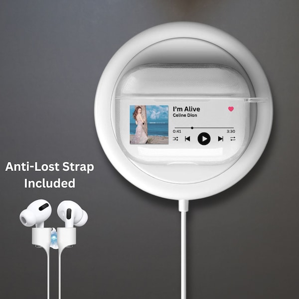 Personalized Music Plaque Clear Case for AirPods, AirPods Pro 1/2, Custom Song Album AirPods Case Cover, Gift for Couple, Her, Him, Mom Gift