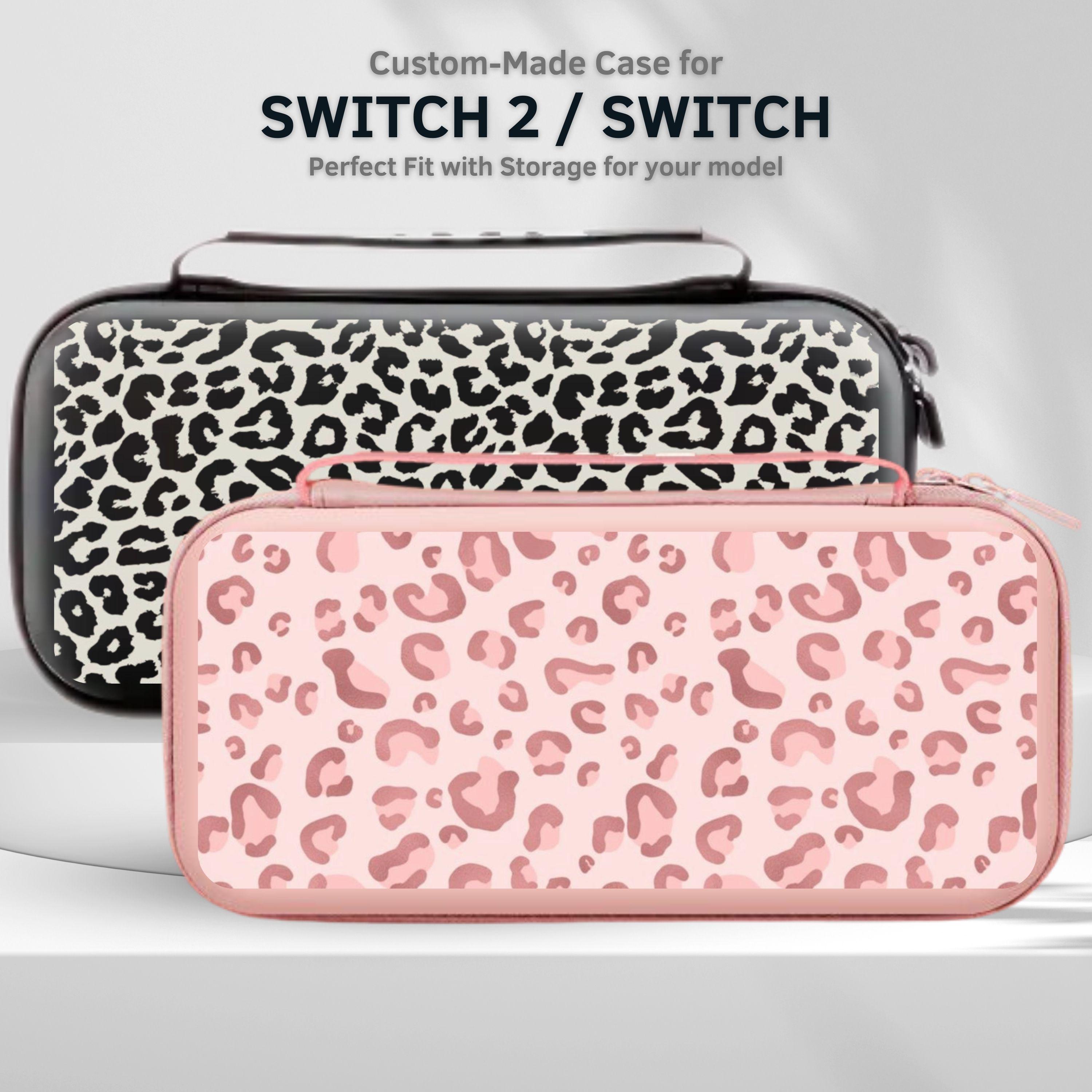 Leopard Print Carry Switch Case for Nintendo Switch 2/switch OLED