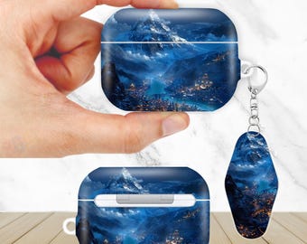 Star City Aesthetic AirPods Case for AirPods Pro 2 1, AirPod 4 3, AirPod 2 1 Gen, Aesthetic Cover with Keychain Keyring