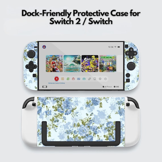 Nintendo Switch 2 7.9インチ用キュートなヴィンテージフローラル柄