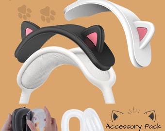 Cute Personalized Cat Ear Headband Cover for AirPods Max, AirPods Max Headphone Band, Ear Pad Earpads Protective Cover