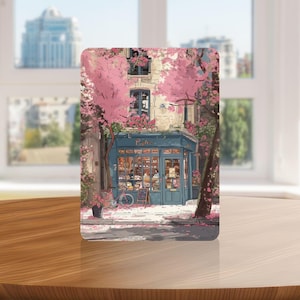 Cherry Blossoms  Kindle Case with Hand Strap for Kindle 6 6.8 7 inch, Paperwhite 12 11, Kindle Colorsoft/Scribe/Oasis, Kindle 11 10 Gen