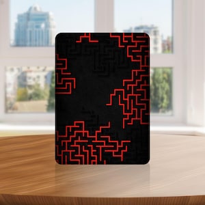 Maze Pattern Kindle Case with Hand Strap for Kindle 6 6.8 7 inch, Paperwhite 12 11, Kindle Colorsoft/Scribe/Oasis, Kindle 11 10 Gen