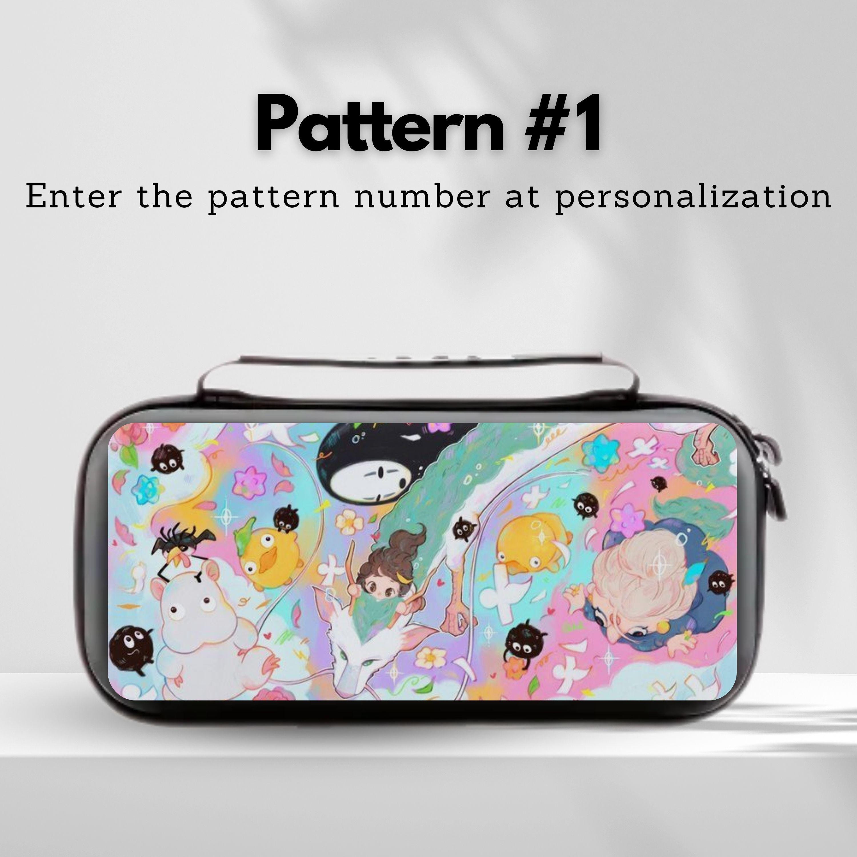 Cartoon Fanart Nintendo Switch Travel Case: Protective PU Leather