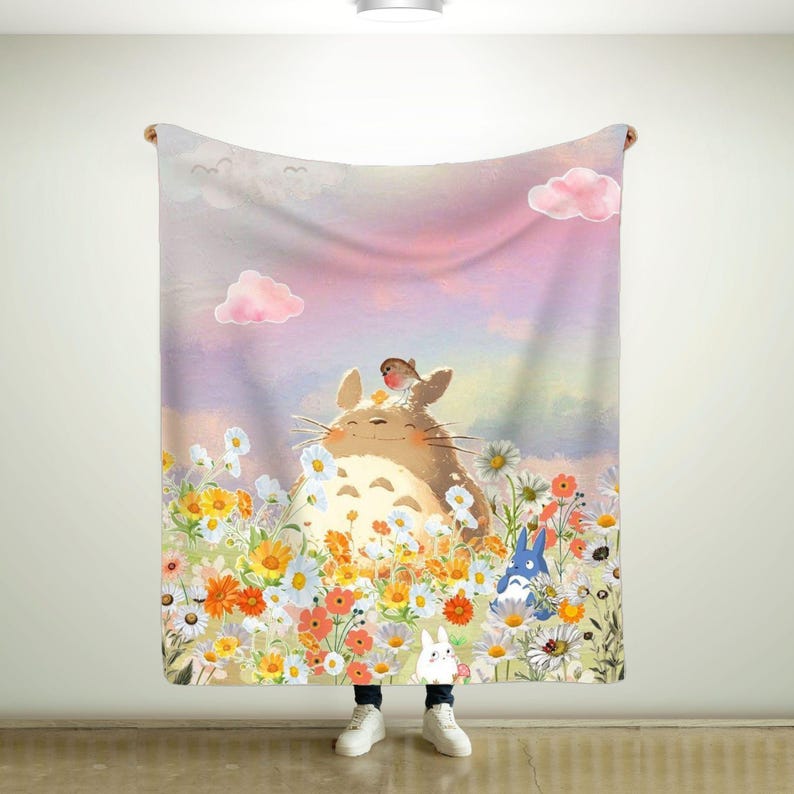 Cute Anime Cartoon Characters Fan Art Throw Blanket, Super Soft Cozy Fleece, Lightweight Plush Bedding Couch Blanket, Home Decor 4