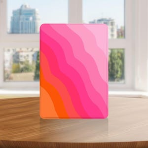 Gradient waves Kindle Case with Hand Strap for Kindle 6 6.8 7 inch, Paperwhite 12 11, Kindle Colorsoft/Scribe/Oasis, Kindle 11 10 Gen