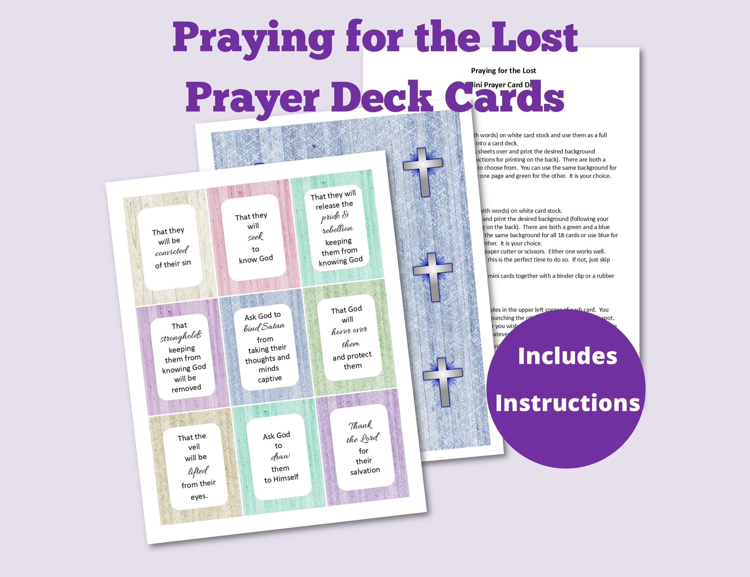 Praying for the Lost Card Deck, Prayer Card Deck, How to Pray for the ...