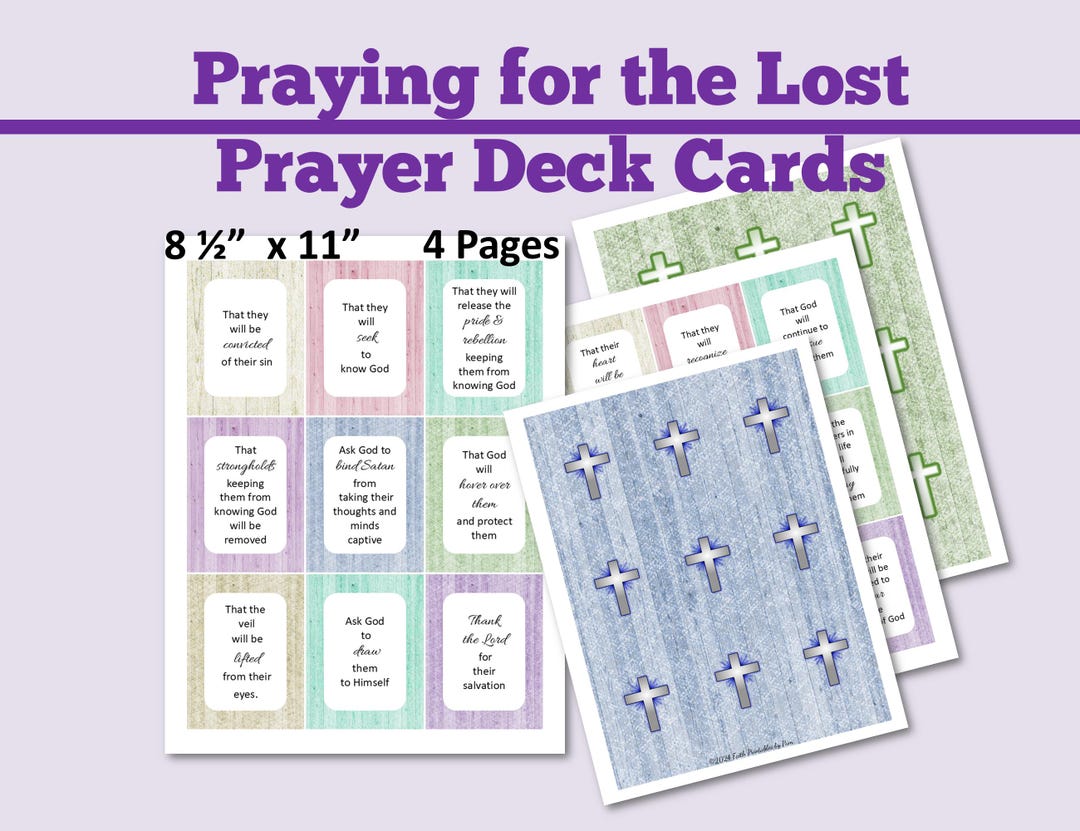 Praying for the Lost Card Deck, Prayer Card Deck, How to Pray for the ...
