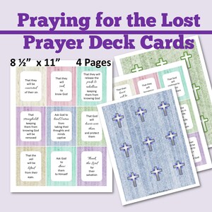 Beten für die Verlorenen Card Deck, Prayer Card Deck, Wie beten für die Verlorenen