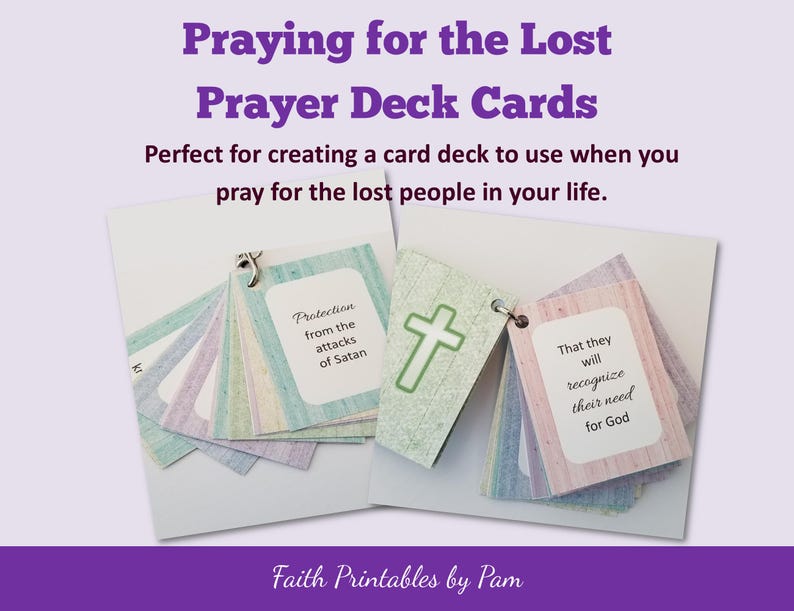 Praying for the Lost Card Deck, Prayer Card Deck, How to Pray for the ...