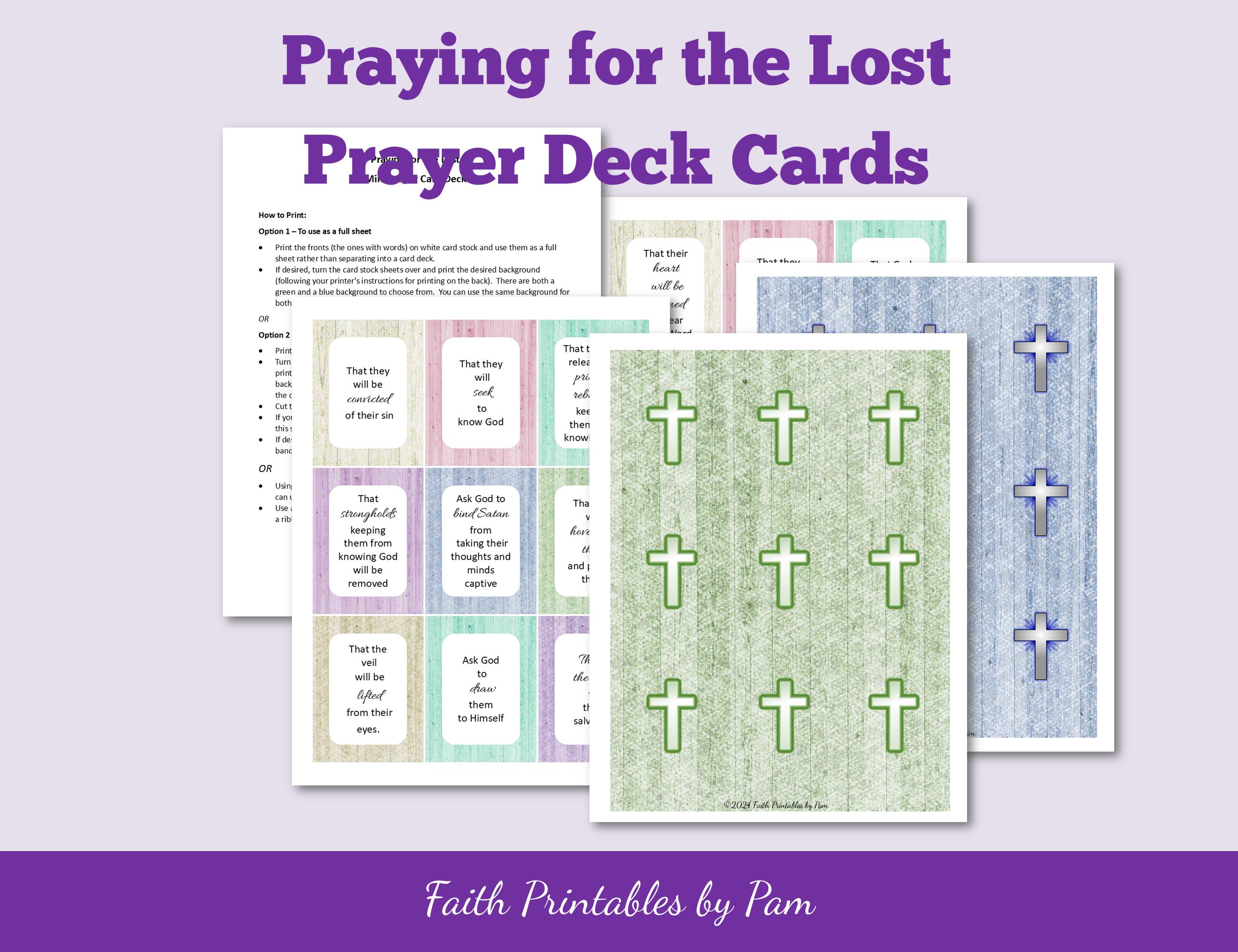 Praying for the Lost Card Deck, Prayer Card Deck, How to Pray for the ...