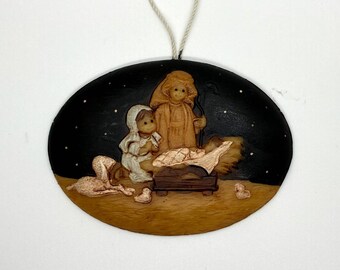 Painted Beeswax Ornament | Folk Art | Nativity | German Craft