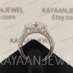 vintage art deco 2.20 Ct White Marquise Cut Engagement Wedding Ring in 925 Sterling Silver,Pave ring, Antique Engagement Ring, Filigree Ring