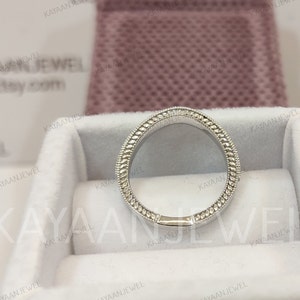 White Round Cut Diamond Engagement Wedding band Ring in 925 sterling Silver,Eternity Ring,Eternity Band,Stacking Ring,Statement Ring, gifts