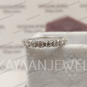 White Round Diamond Engagement Wedding band Ring in 925 sterling Silver,Eternity Ring,Eternity Band,Stacking Ring,Statement Ring,gifts,bands