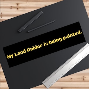 Wargaming Themed Land Raider Vinyl Bumper Sticker
