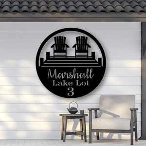 Custom Dock Monogram: Lake House Wall Decor