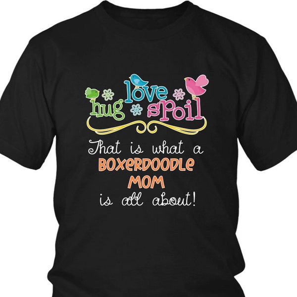 Boxerdoodle Mom Shirt, Boxerdoodle Mom T-Shirt, Cadeau voor Boxerdoodle Lover, Boxerdoodle Mom Gift