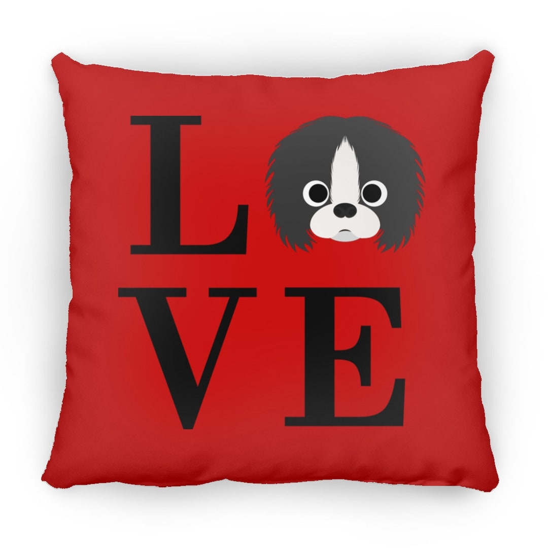 Japanese Chin Pillow, Japanese Chin Home Decor, Gift for Japanese Chin