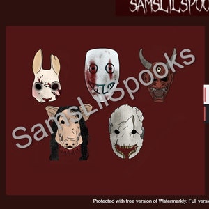 DBD (Dead By Daylight) Killer Masks Badges/Emotes for Twitch or Discord