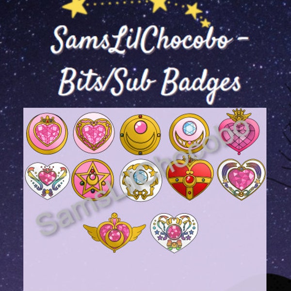 Sailor Moon Brosche Sub/Bits Abzeichen