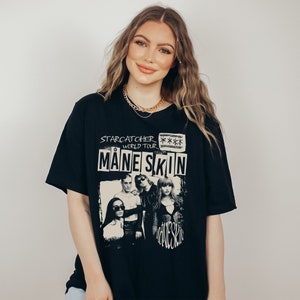 Måneskin T-Shirt, Måneskin Tour 2023 Shirt, Rock Band Tour Graphic Shirt, Måneskin Music Shirt, Unisex Shirt, Maneskin Shirt, Gift for her