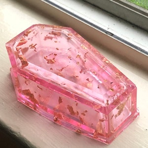 Coffin Shaped Trinket Box, Jewelry Storage, Keepsake Box