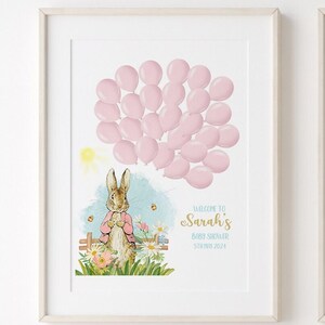 Peter Rabbit Alternative Guest Book Baby Shower Signature Book Peter Rabbit Guest Book