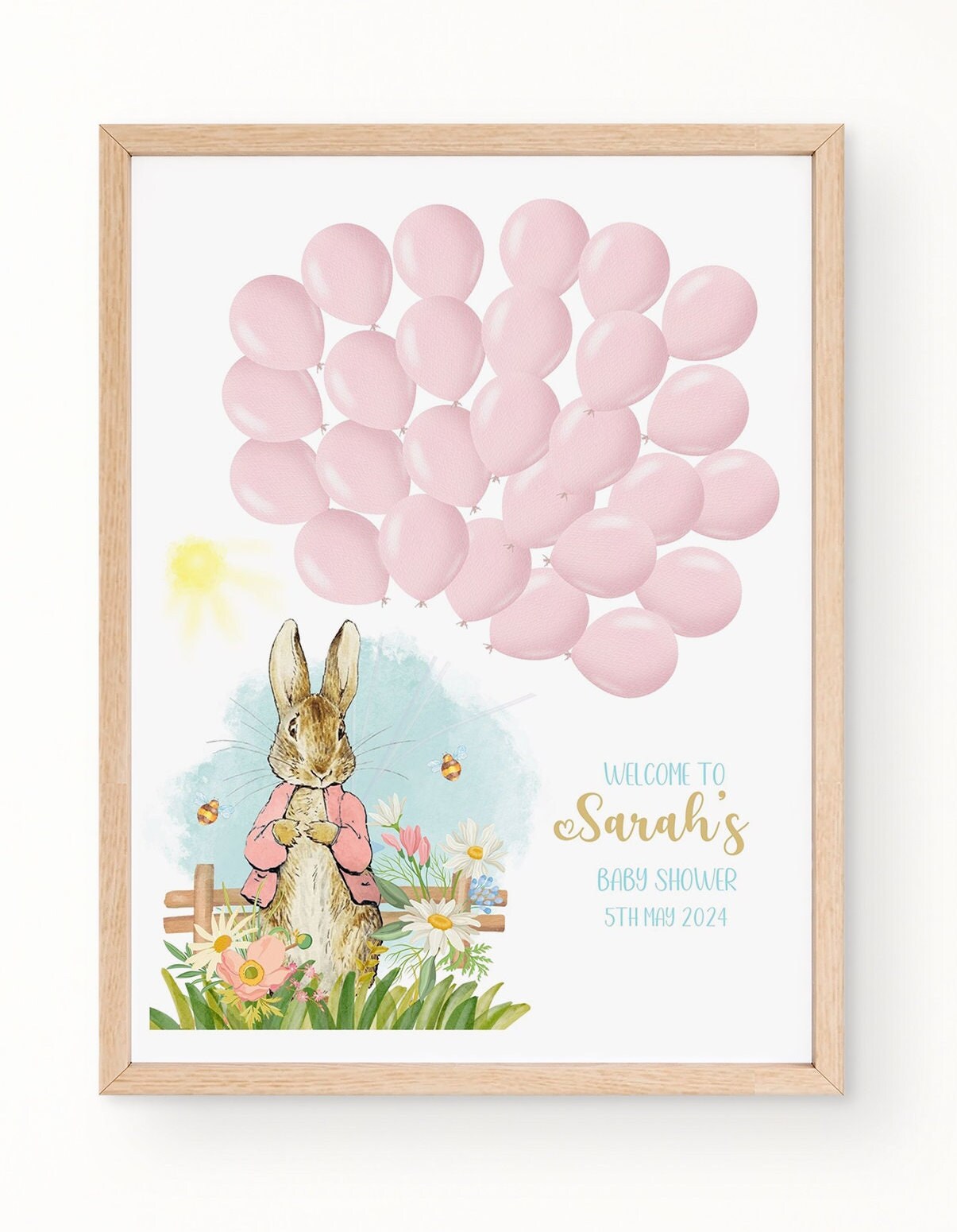 Peter Rabbit Alternative Guest Book Baby Shower Signature Book Peter ...