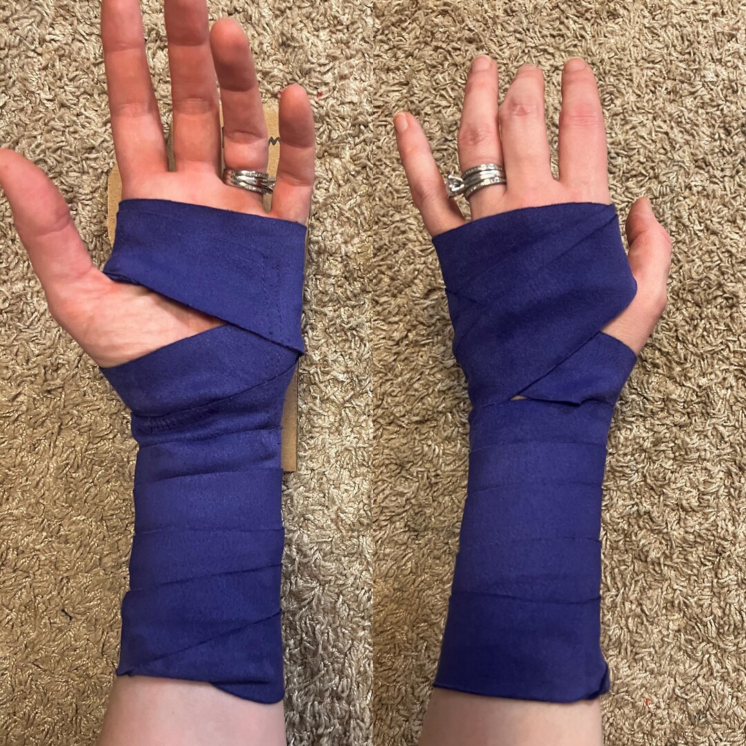 Samurai Hand Wraps Purple Faux Suede Warrior Hand Wraps, Stretch - Etsy