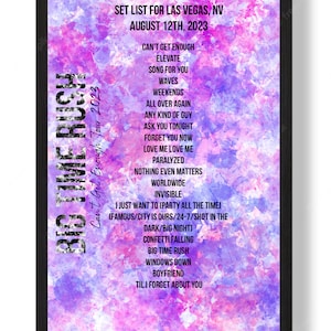 Big Time Rush Can&#39;t Get Enough Tour Custom Setlist