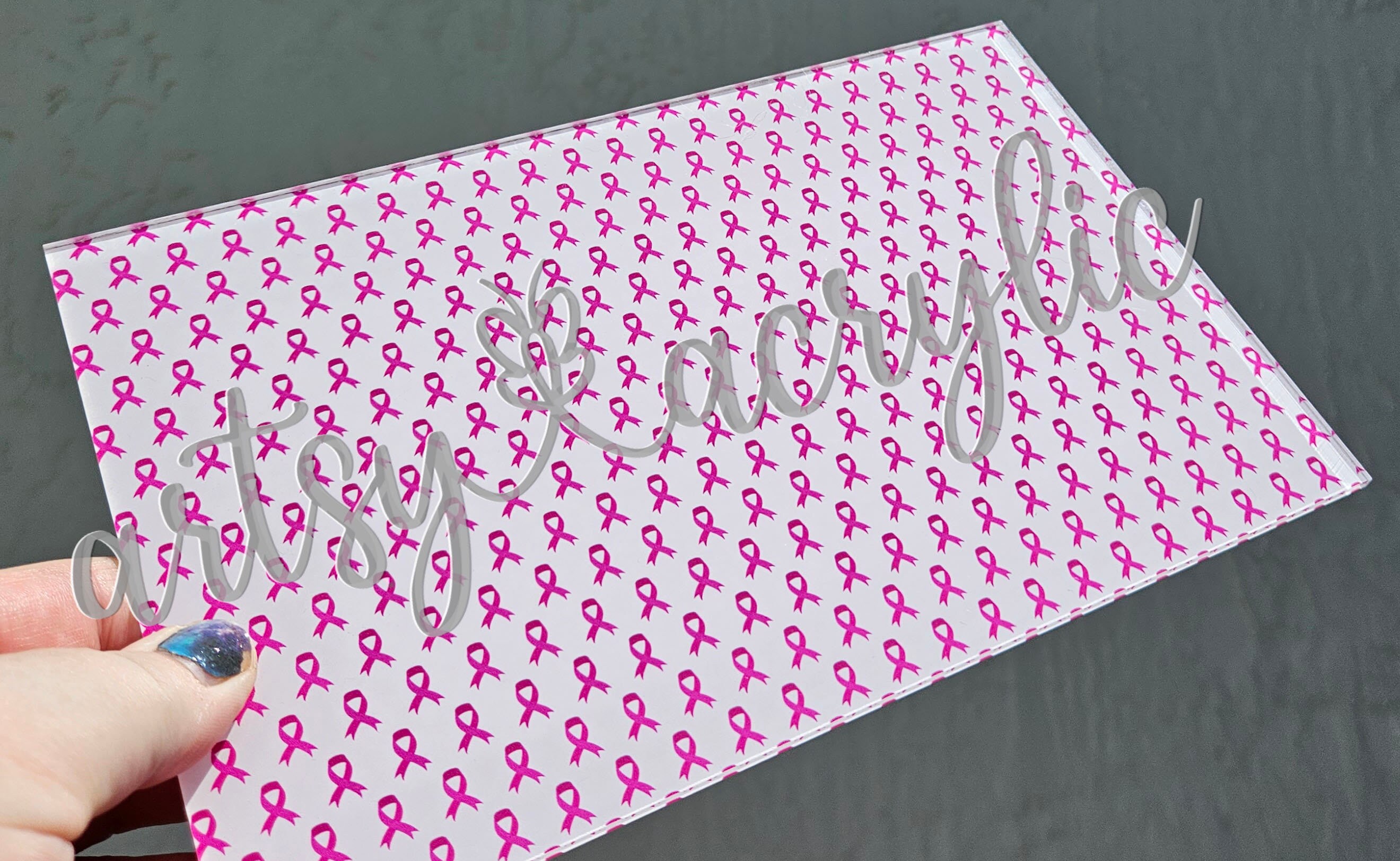 Awareness Ribbons Pink Breast Cancer Artsy Acrylic - Etsy