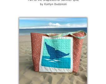 Patroon strandtas, patroon gewatteerde draagtas, pdf-naaipatroon