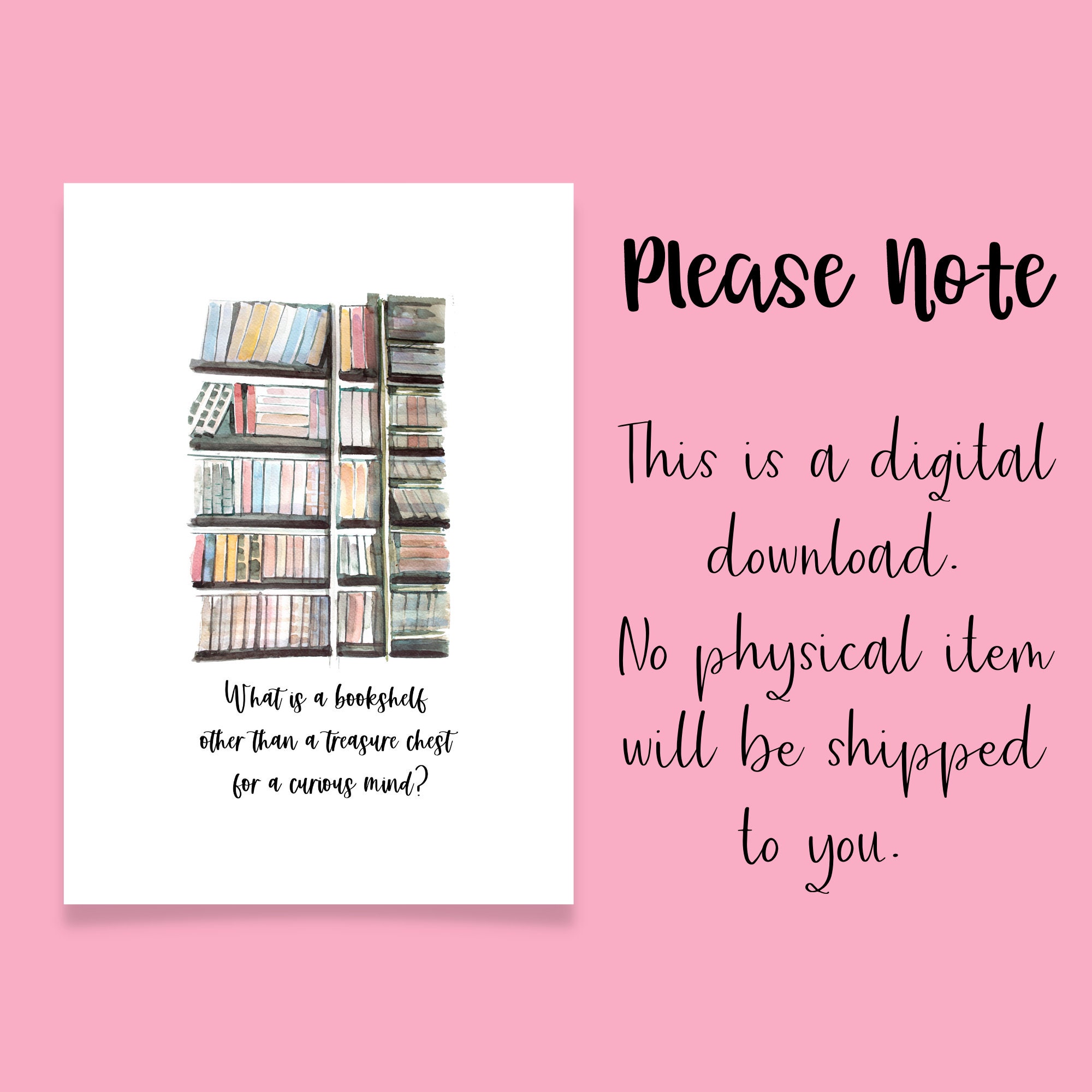 Book Wall Art Book Quote What is a Bookshelf Other Than a Etsy