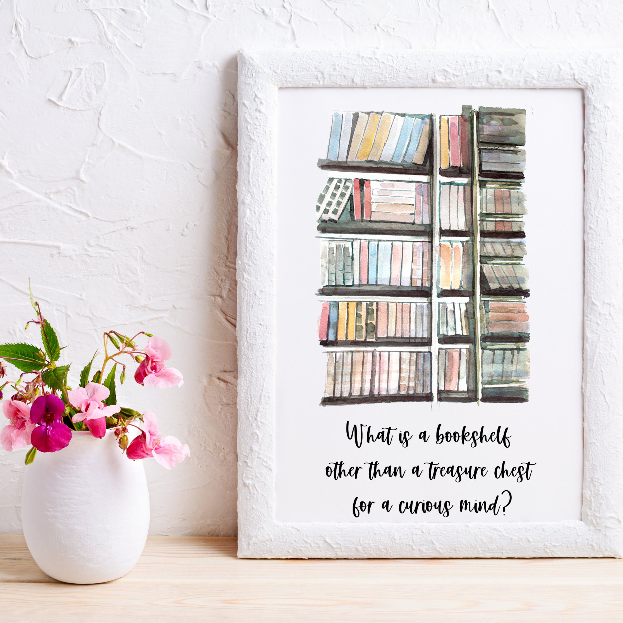 Book Wall Art Book Quote What is a Bookshelf Other Than a Etsy